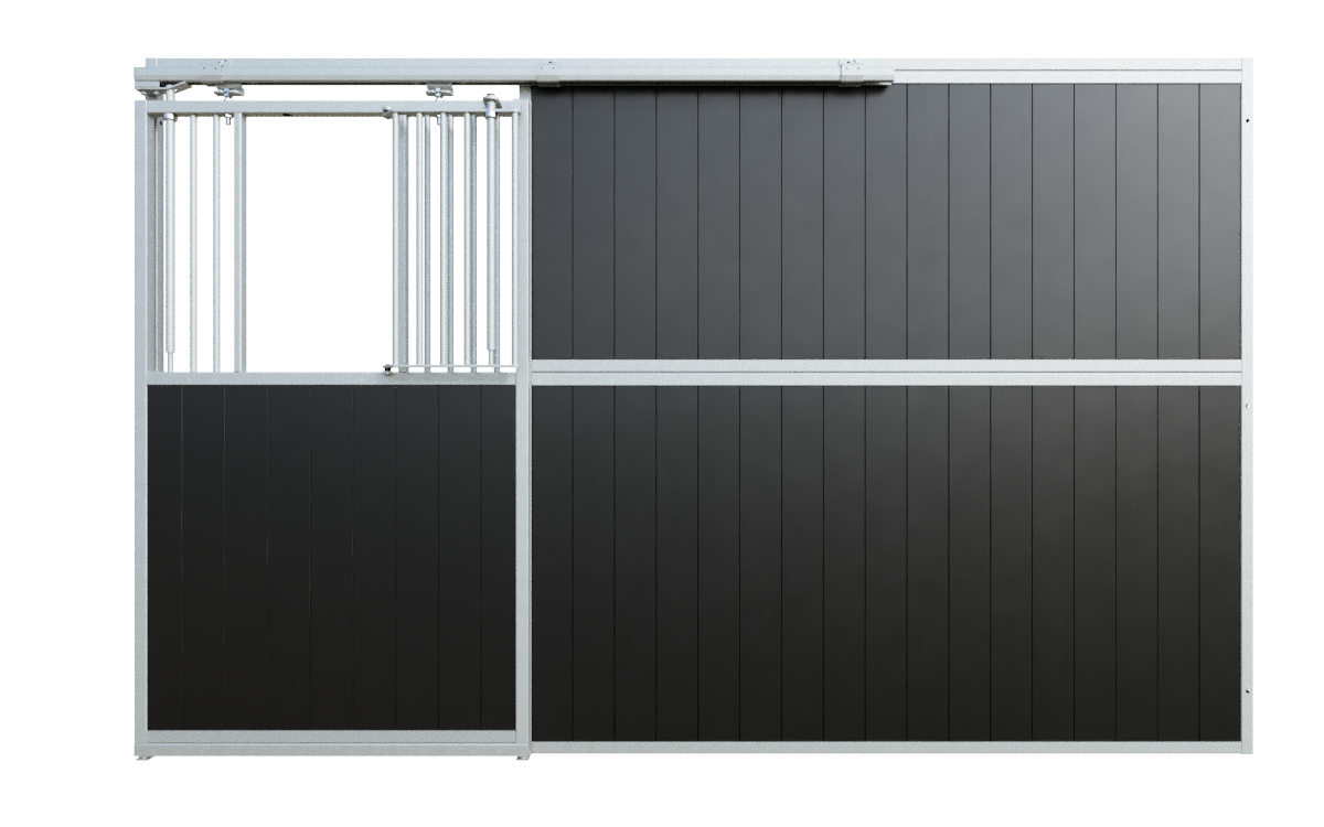 Stable Box Front Basic Closed with Sliding Door and Mini Door
